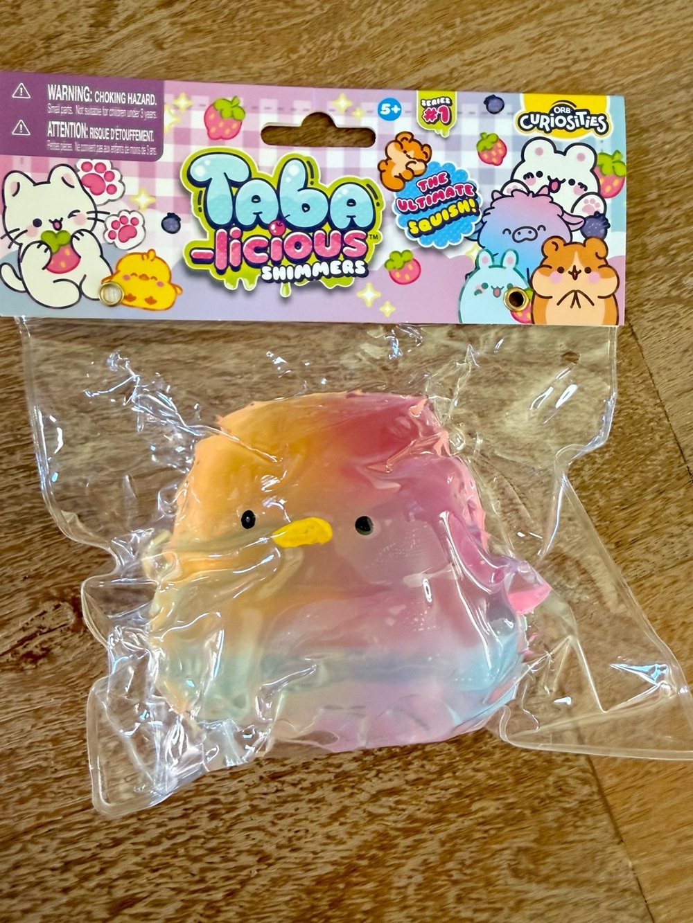🌈TABA Shimmers Rainbow Squishy Bird - New 🌈